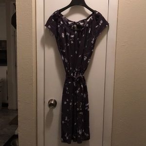 Navy blue floral Lauren Conrad Dress